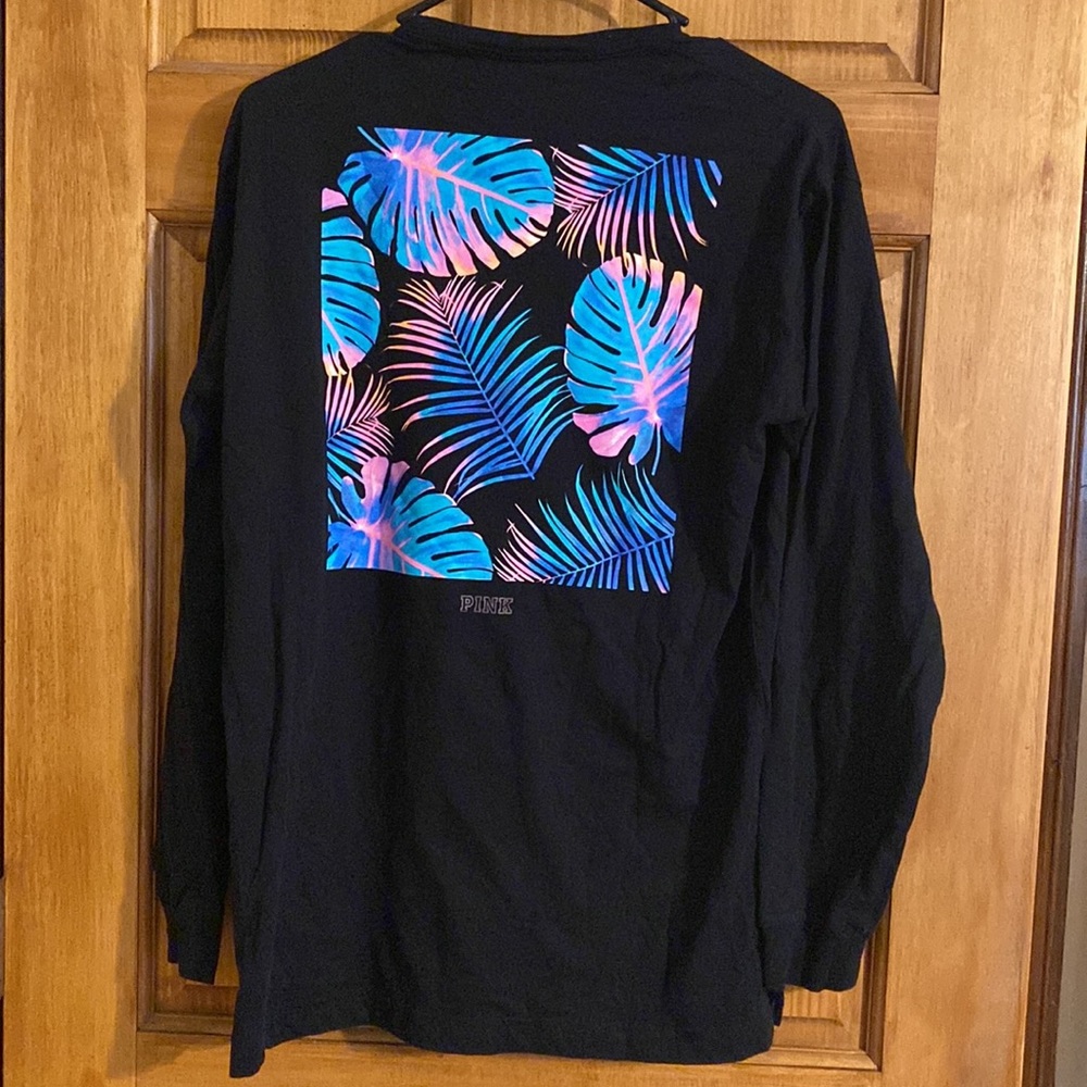 Victoria’s Secret PINK Black Long Sleeve Tee Shirt